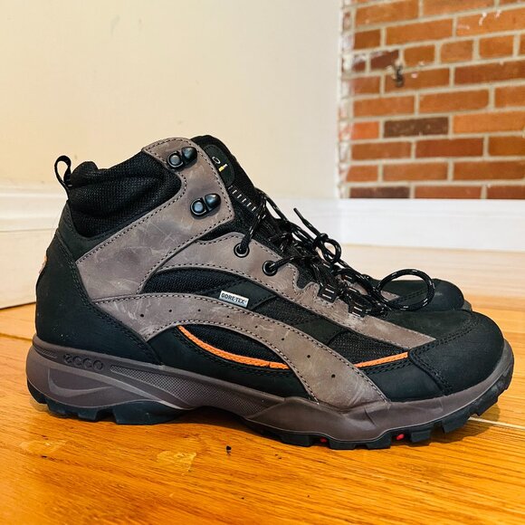 New ECCO Gore-tex Black/Gray Men’s Boots EU 47 US 13-13.5 - Picture 1 of 16